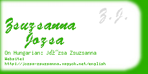 zsuzsanna jozsa business card